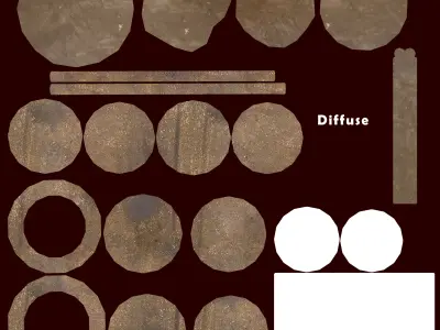 Hourglass 04 Low-poly 3D model