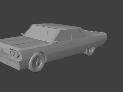 LowPoly Car 3D model