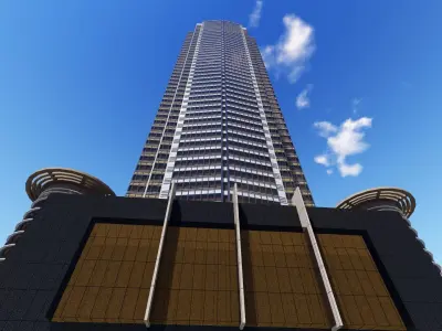tower 1 Low-poly 3D model