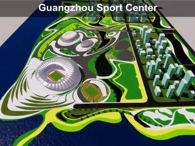 Masterplan Guangzhou Sport Center 3D model