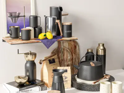 kitchen set1 -nordic 3D model