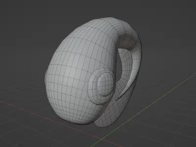 Cute Frog family set 3D model