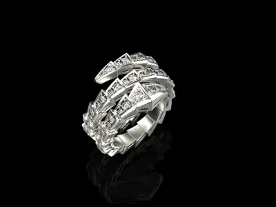 Serpent Ring 51111 3D print model