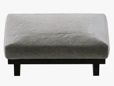 Restoration Hardware Durrell Leather Ottoman 3D model