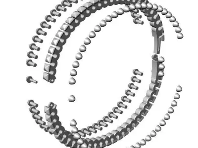 bracelet gold  3D print model