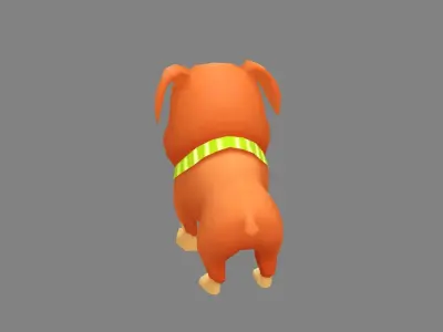 Cartoon puppy dog 3D model