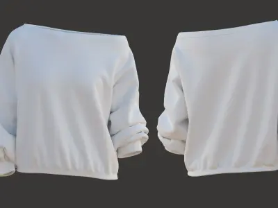 Sweater Marvelous Designer 3D model