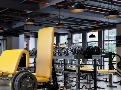 GYM DESIGN  3D model purchase