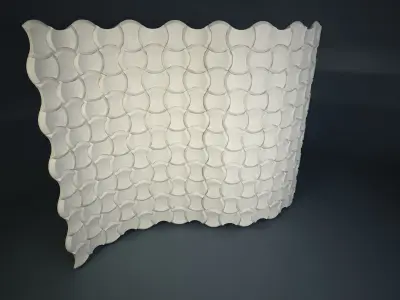 07 3DECOR PATTERN WALL Low-poly 3D model