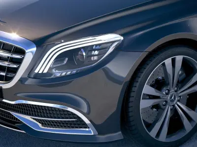Mercedes S-Class Maybach 2018 3D model