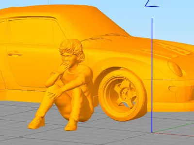 Akira Nakai San Porsche RAUH-Welt BEGRIFF Japanese car tuner 3D print model