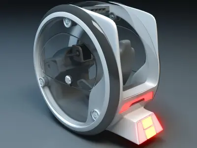 Circle Hover Car 3D model