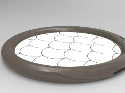 Kua Tray Low-poly 3D model