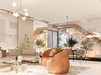 Living room 3D model 42