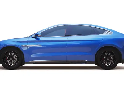 2024 BYD HAN EV With Interior 3D model