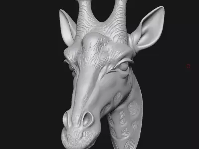 giraffe 3D print model
