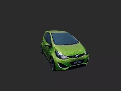 Modern Car low poly 3D model by natan-wenzel