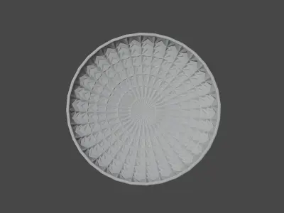 Emerald Glass Bowl  Free 3D model