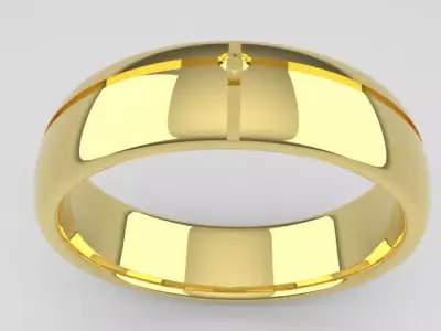 Wedding Ring  3D print model 65