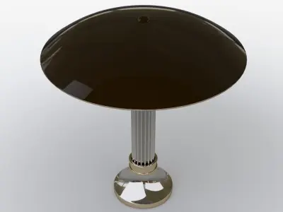 The Elliptical Light with Metal Shade 3D model