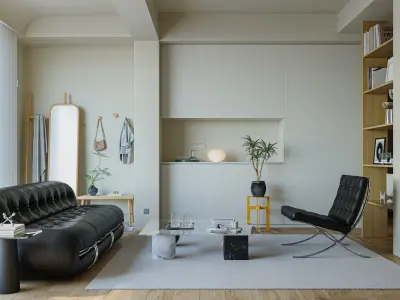 3D Model of Modern Apartment Interior Design 3D model buy