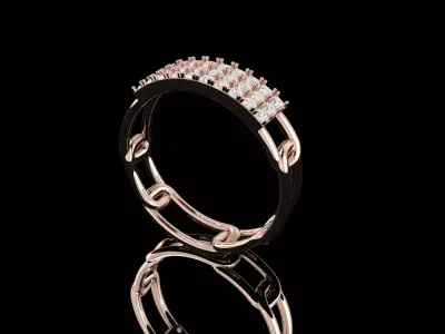 CUBAN RING Free 3D print model