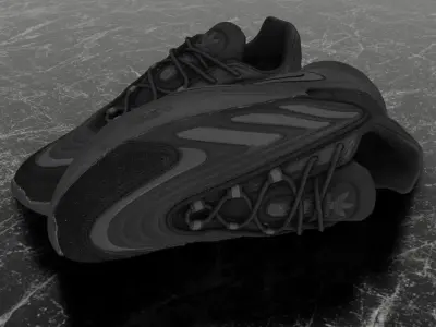 ADIDAS OZWEEGO 3D SHOES - ADIPRENE SERIES - ABSOLUTE BLACK Low-poly 3D model