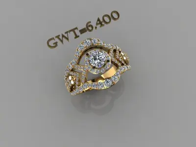 FASION RING 3D model 10