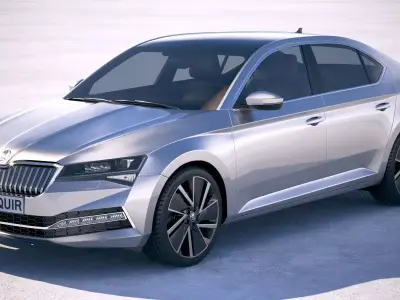 Skoda Superb iV 2020 3D model