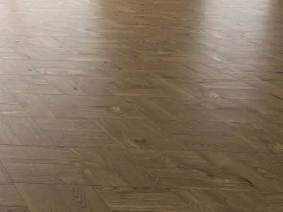 Parquet Oak Estate NEW Brushed set 5 3D model