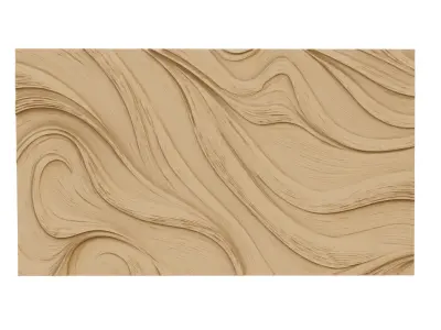 decor set wall panel relief mural CNC 24 3D model
