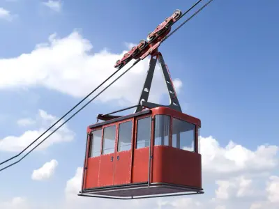 Cablecar Gondola 3D model 3D model