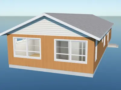 Ranch Style House 6 3D model