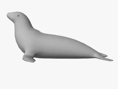 Low Poly Sea Lion Low-poly 3D model