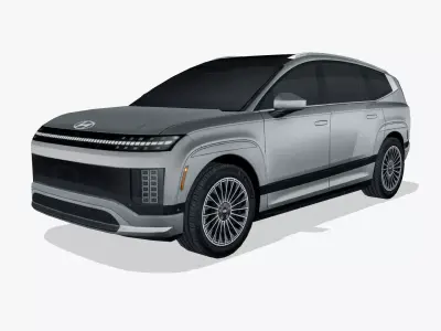 Hyundai Ioniq 9 2026 Low-poly 3D model