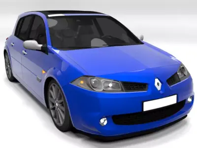 RENAULT MEGANE RS  Low-poly 3D model