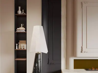 French style living room 3D model