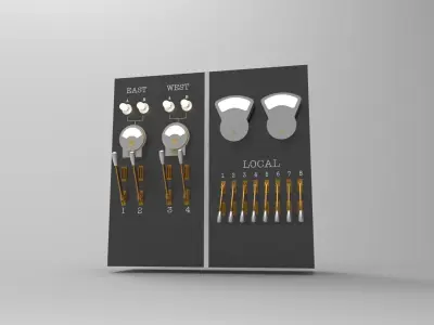 panel switch old 3D model