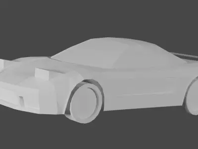 1990 Honda NSX Acura NSX Low-poly 3D model