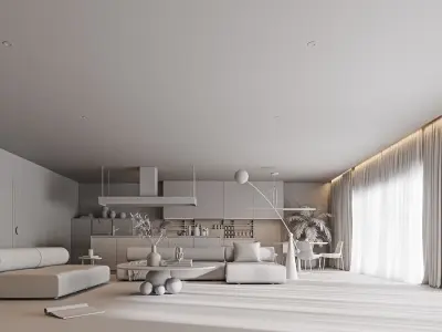 Apartment Interior 3D Scene 3D model