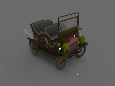 ghost car 02 Free 3D print model