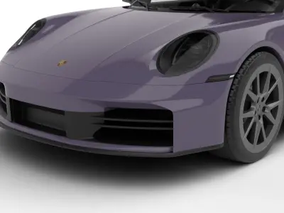 Porsche 911 Carrera T 2025 3d model 3D model