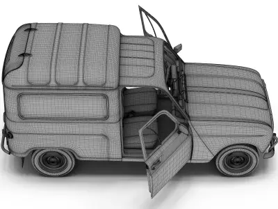 Renault 4 Fourgonnette 3D model
