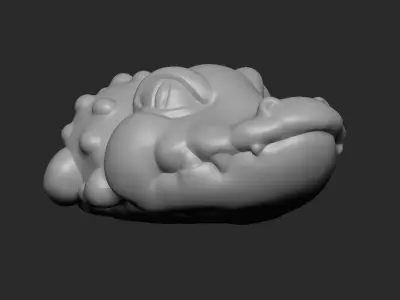Stylized Croco 3D print model
