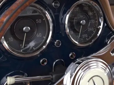 Mercedes Benz 300 SL Gullwing 1954 3D model