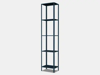 HYLLIS shelving unit 2 Low-poly 3D model