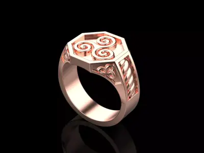 Celtic ring 3D print model