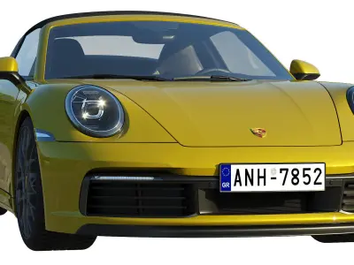 Porsche 911 Targa 2019 3D model