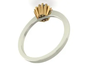 Ring Flower 3D print model