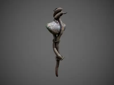 Primitive Club Low-poly 3D model